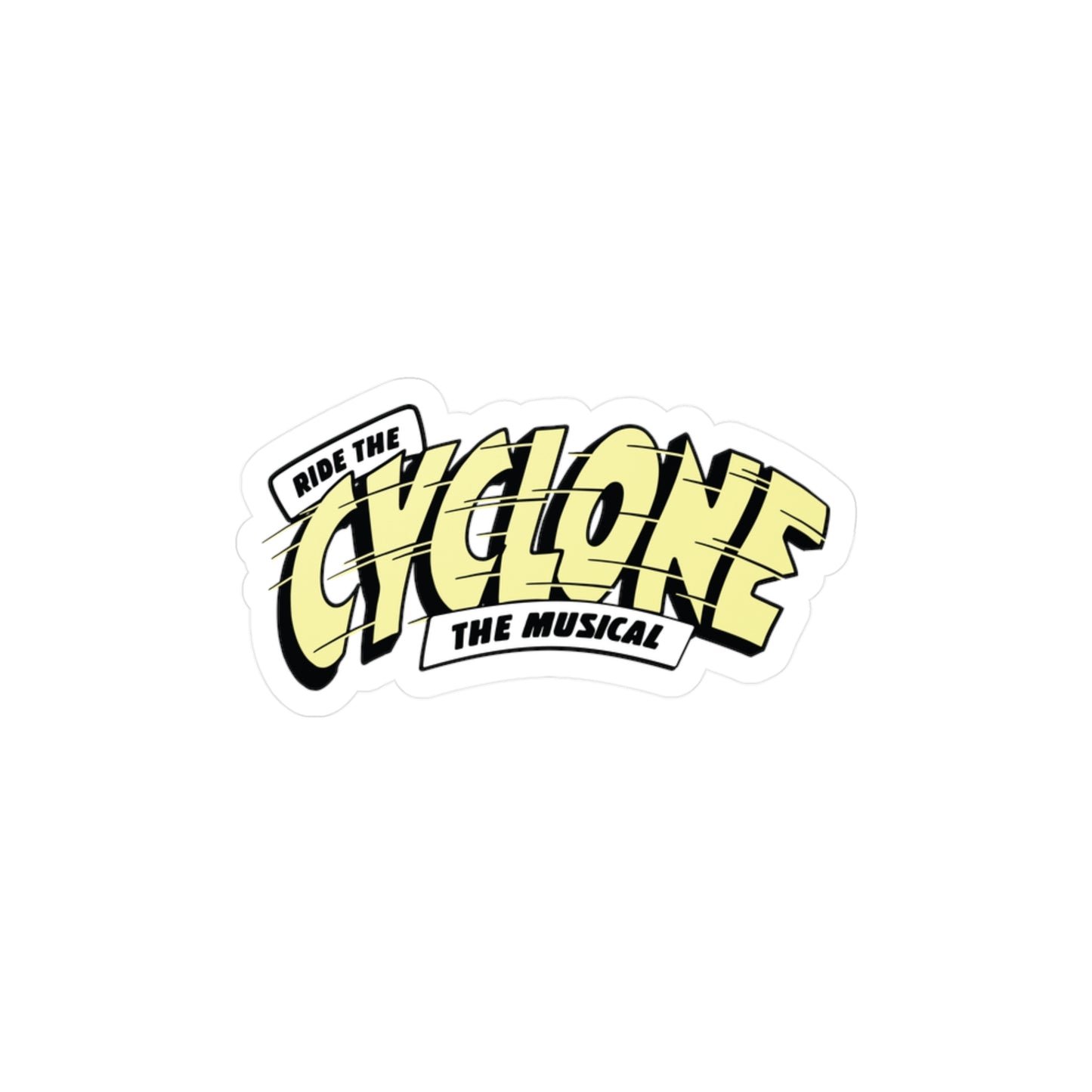 RIDE THE CYCLONE Vinyl Decal Logo Sticker