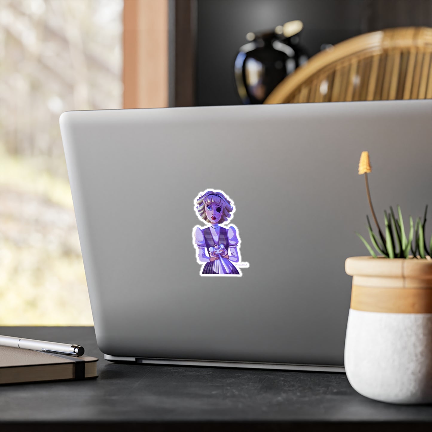 RIDE THE CYCLONE Vinyl Decal Sticker - Jane Doe Fanart Image