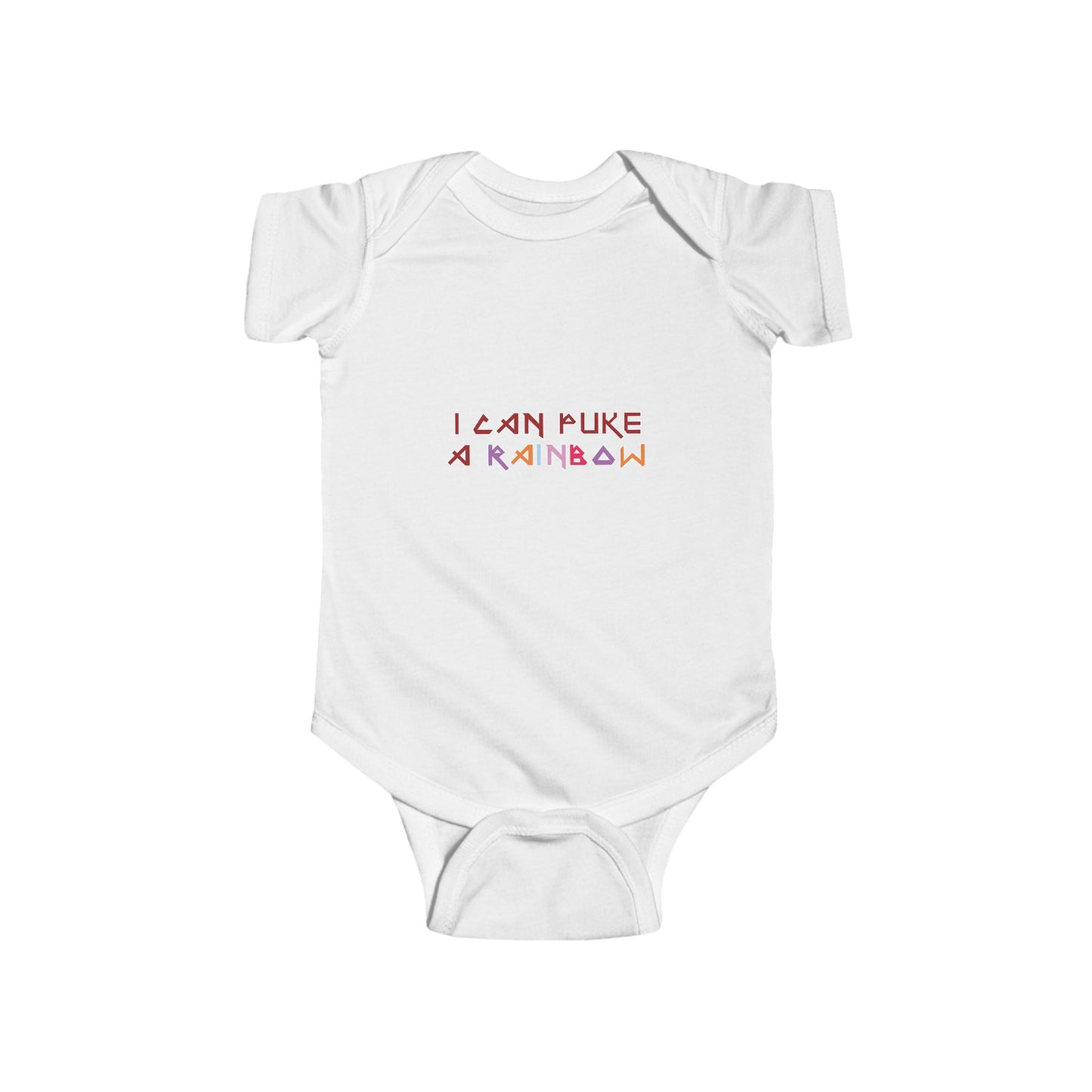 RIDE THE CYCLONE, I CAN PUKE A RAINBOW, Infant Fine Jersey Bodysuit