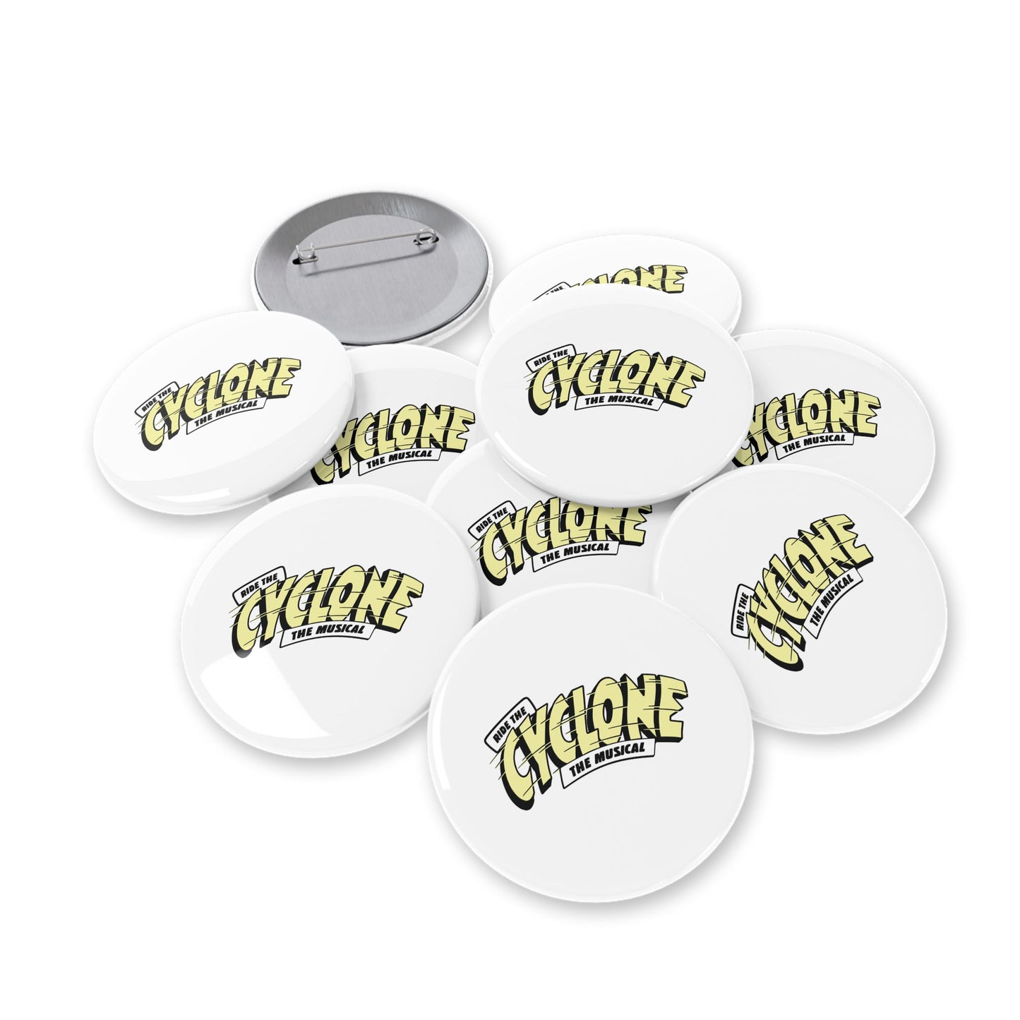 RIDE THE CYCLONE, Logo Pin - Cute Retro Design for Jackets & Bags