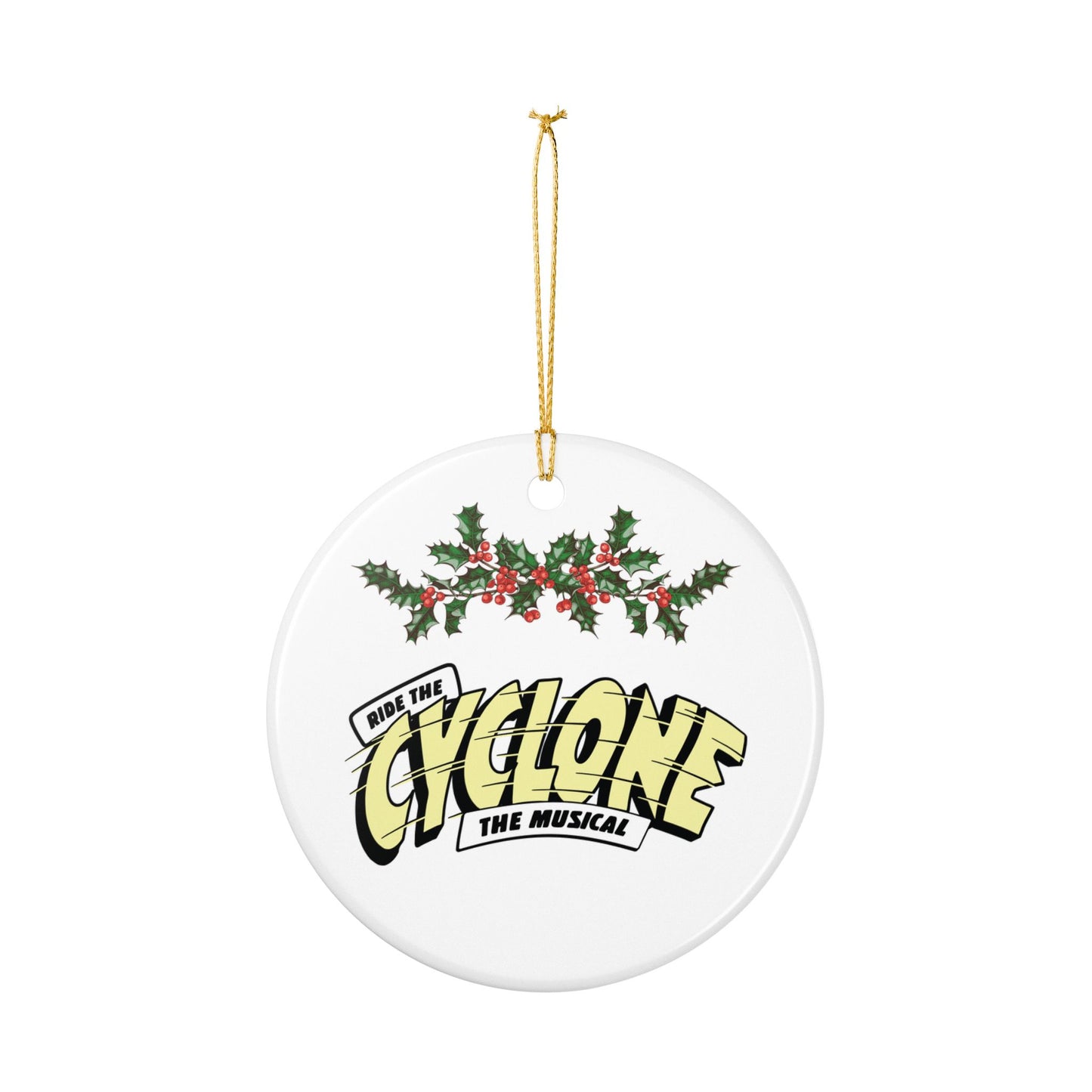 RIDE THE CYCLONE, Ceramic Decoration Ornament, (1pc)
