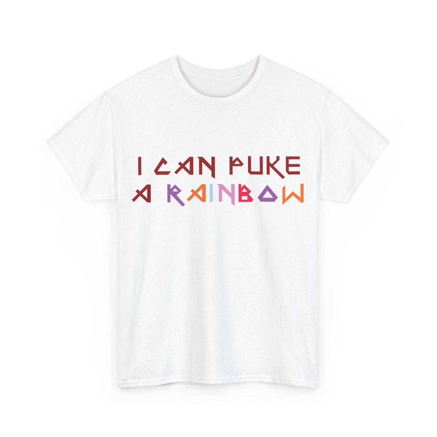 RIDE THE CYCLONE, I CAN PUKE A RAINBOW, Unisex Heavy Cotton Tee