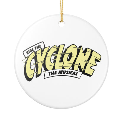 RIDE THE CYCLONE, Ceramic Decoration Ornament, (1pc)
