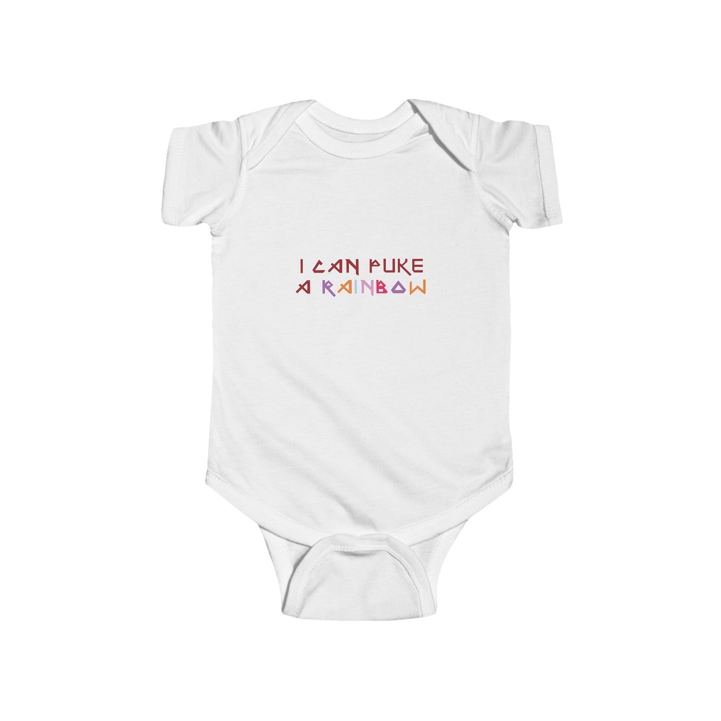 RIDE THE CYCLONE, I CAN PUKE A RAINBOW, Infant Fine Jersey Bodysuit