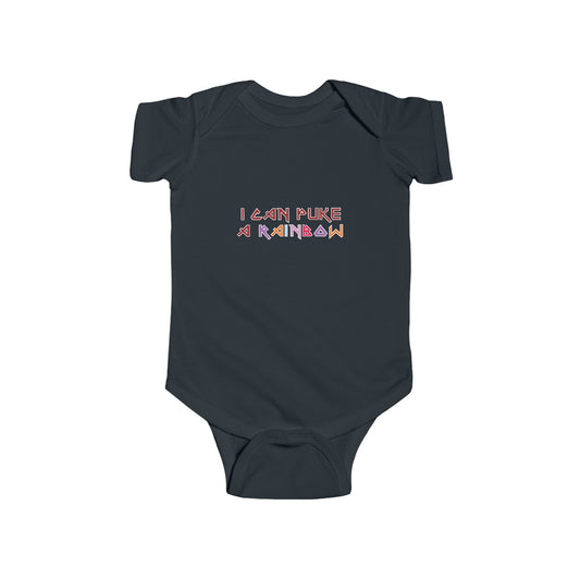 RIDE THE CYCLONE, I CAN PUKE A RAINBOW, Infant Fine Jersey Bodysuit