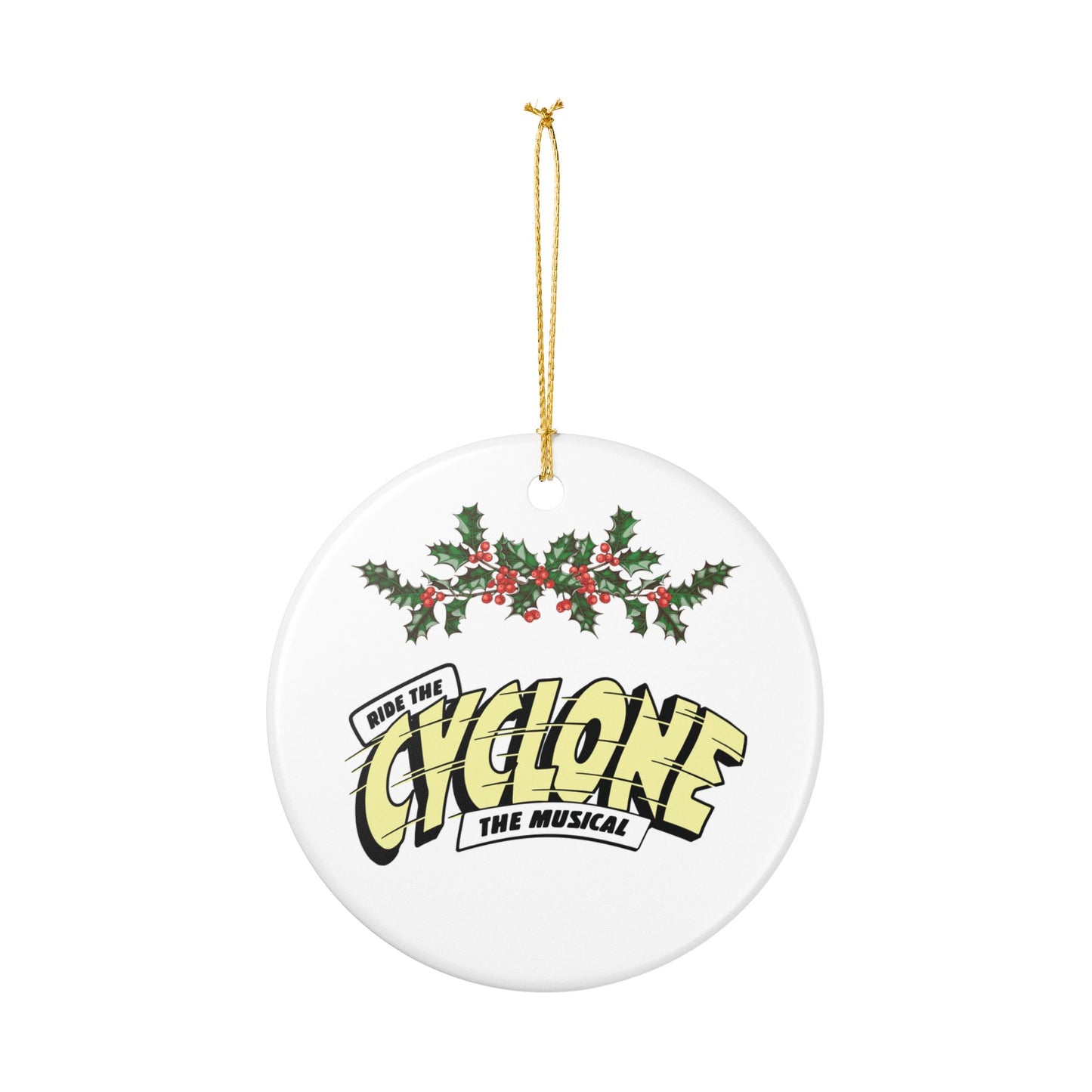 RIDE THE CYCLONE, Ceramic Decoration Ornament, (1pc)