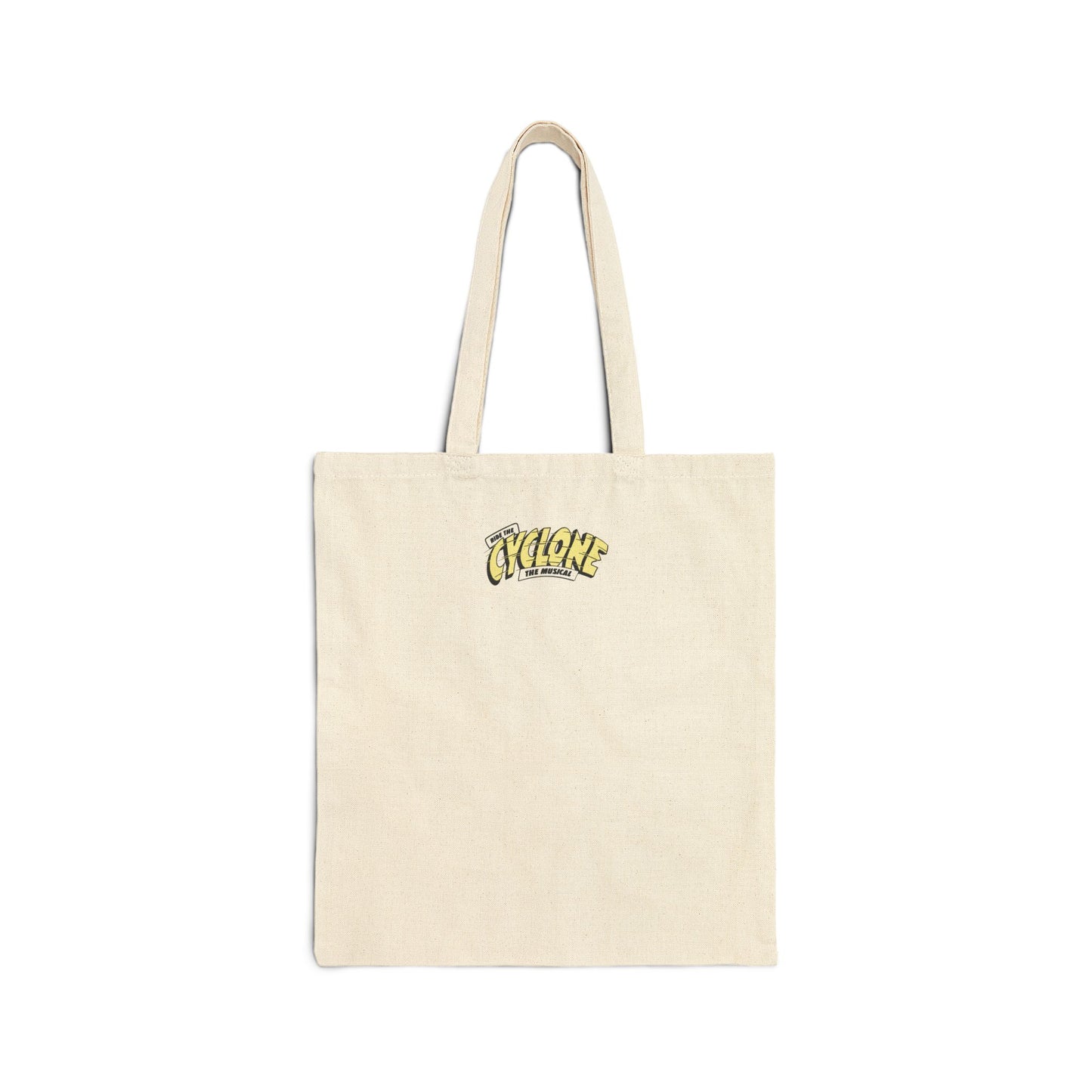 RIDE THE CYCLONE, SAINT CASSIAN, Cotton Canvas Tote Bag