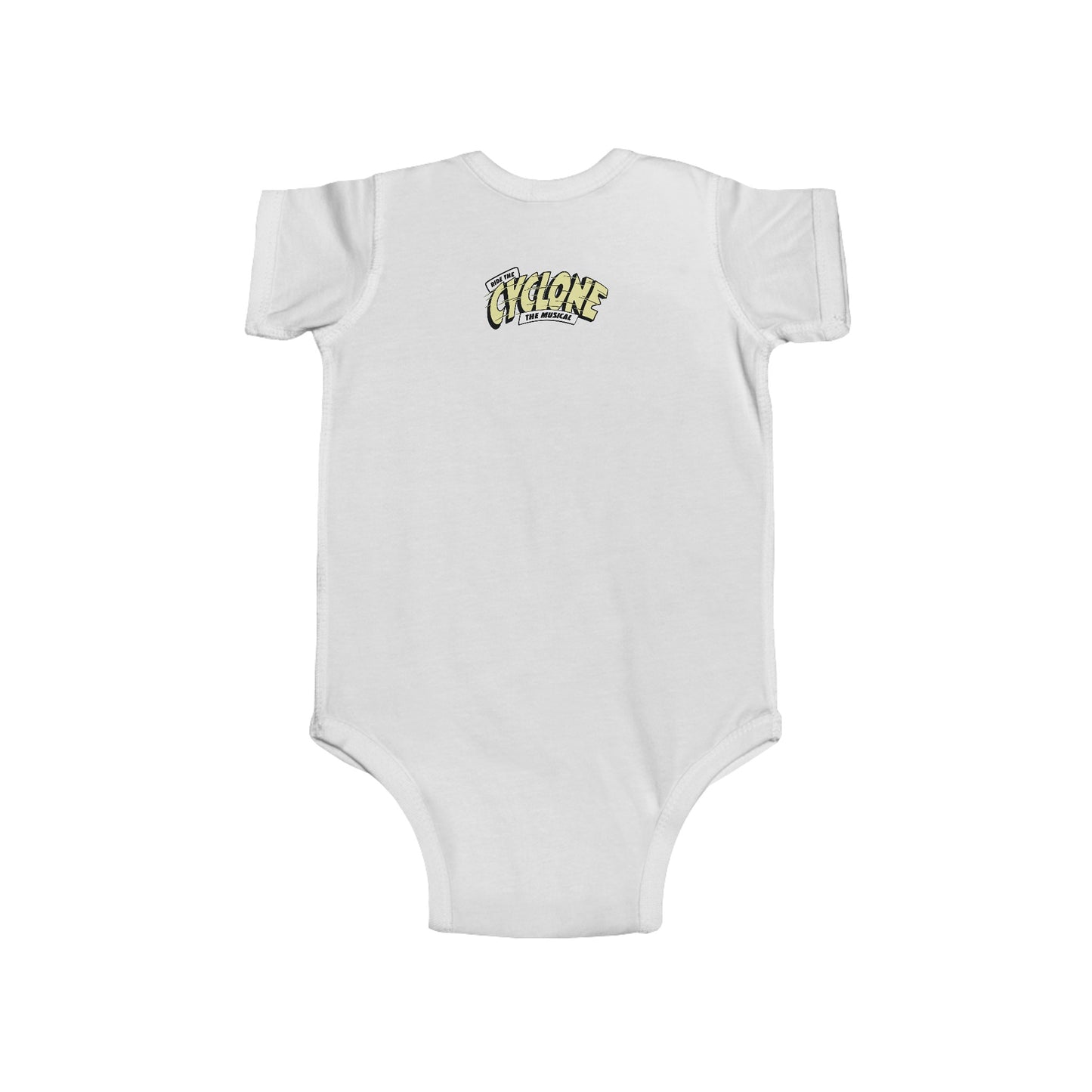 RIDE THE CYCLONE, I CAN PUKE A RAINBOW, Infant Fine Jersey Bodysuit