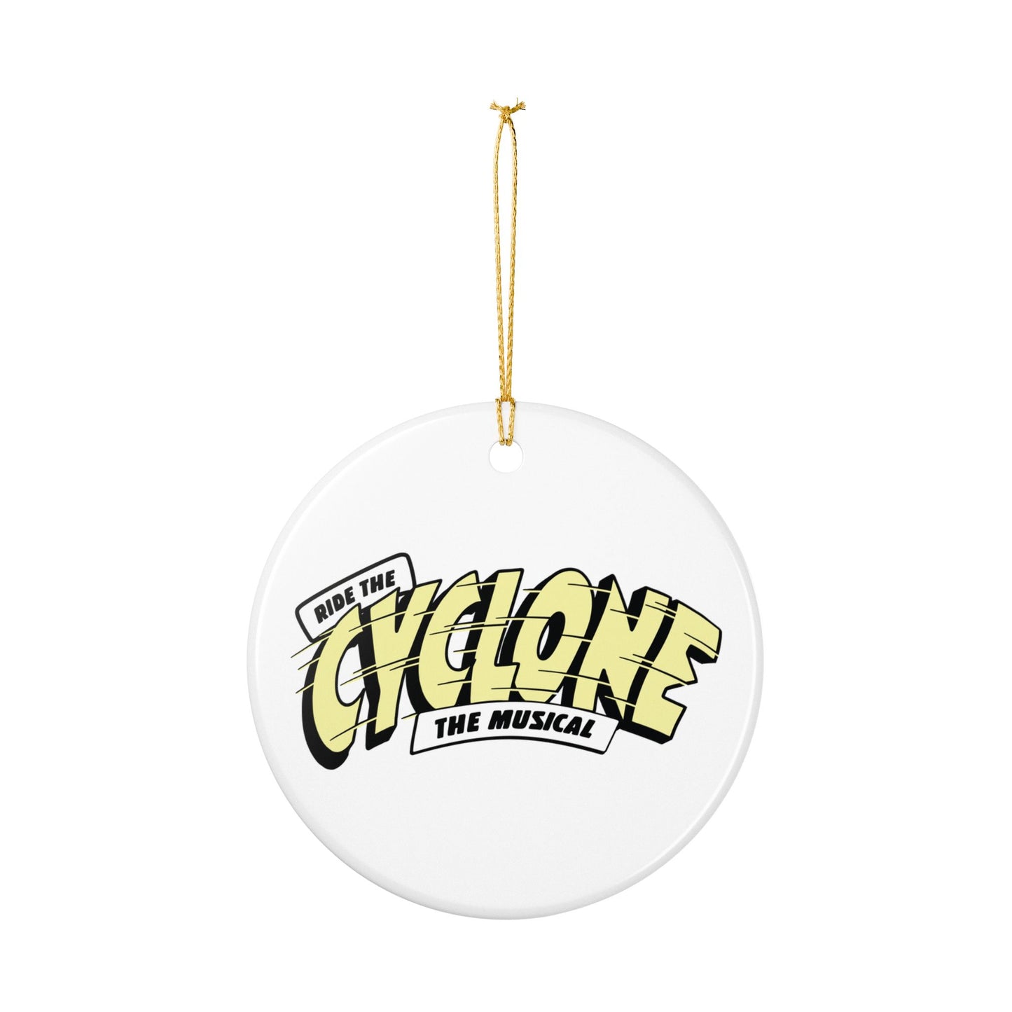 RIDE THE CYCLONE, Ceramic Decoration Ornament, (1pc)