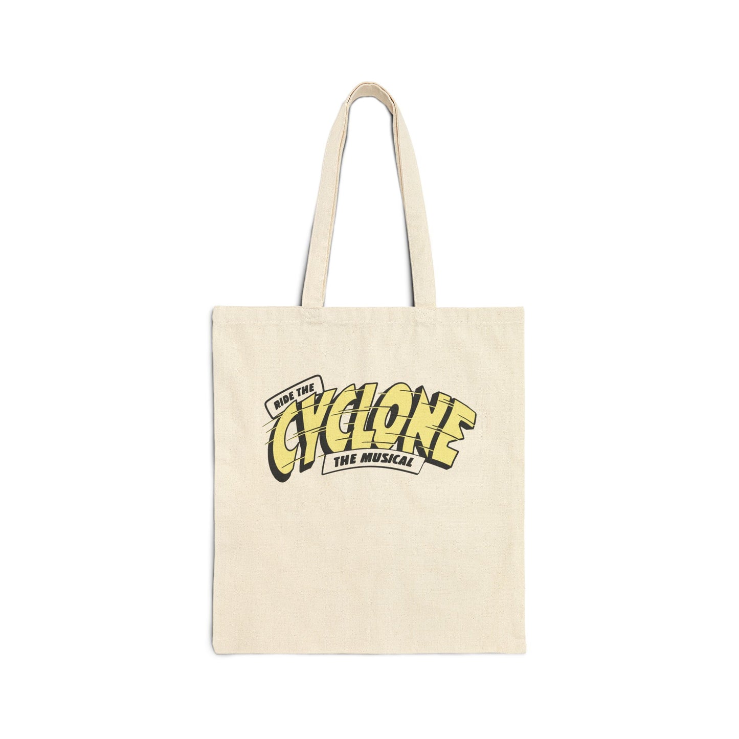 RIDE THE CYCLONE, LOGO, Cotton Canvas Tote Bag