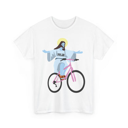 top gear christ on a bike RIDE THE CYCLONE Unisex Tee