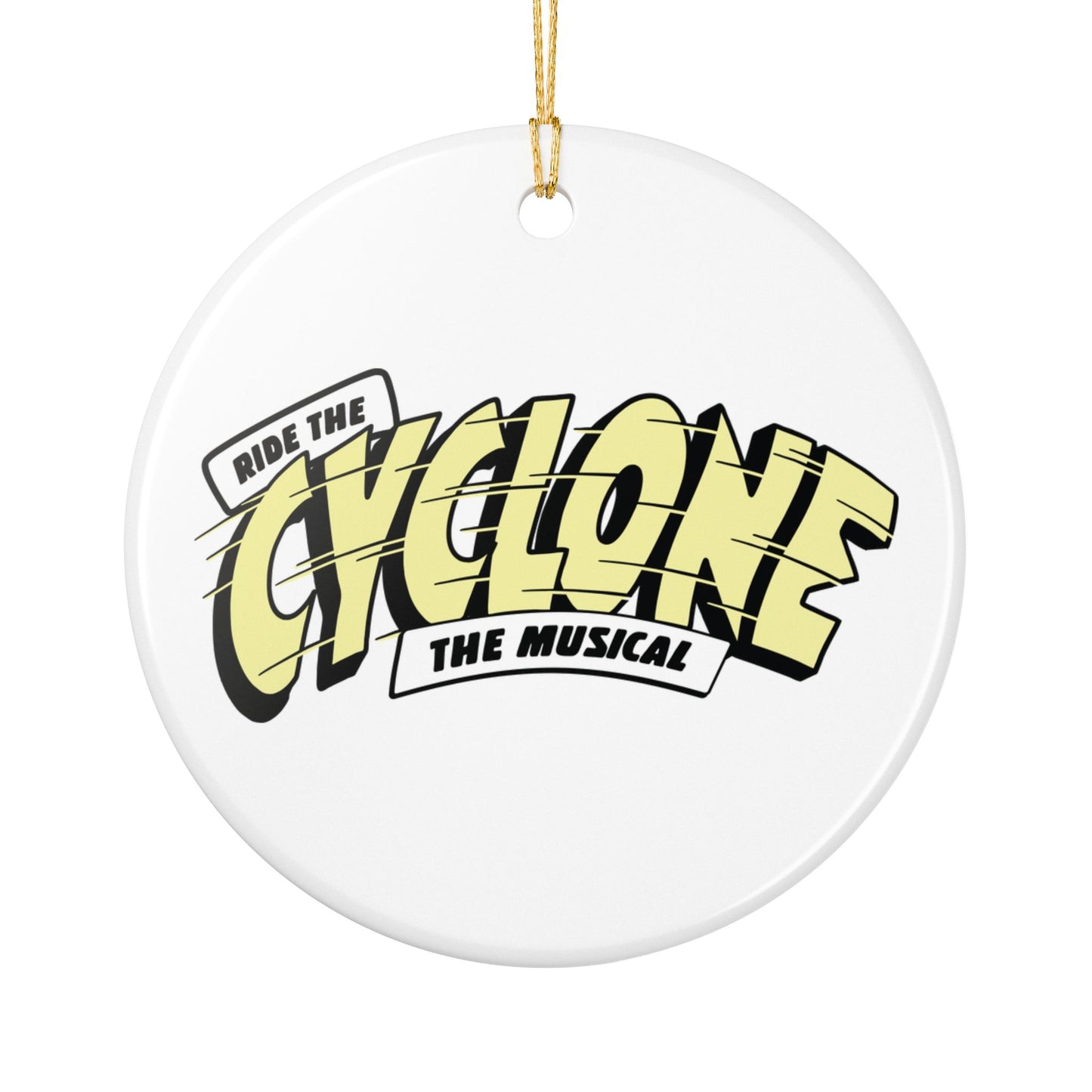 RIDE THE CYCLONE, Ceramic Decoration Ornament, (1pc)