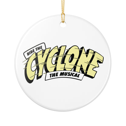RIDE THE CYCLONE, Ceramic Decoration Ornament, (1pc)