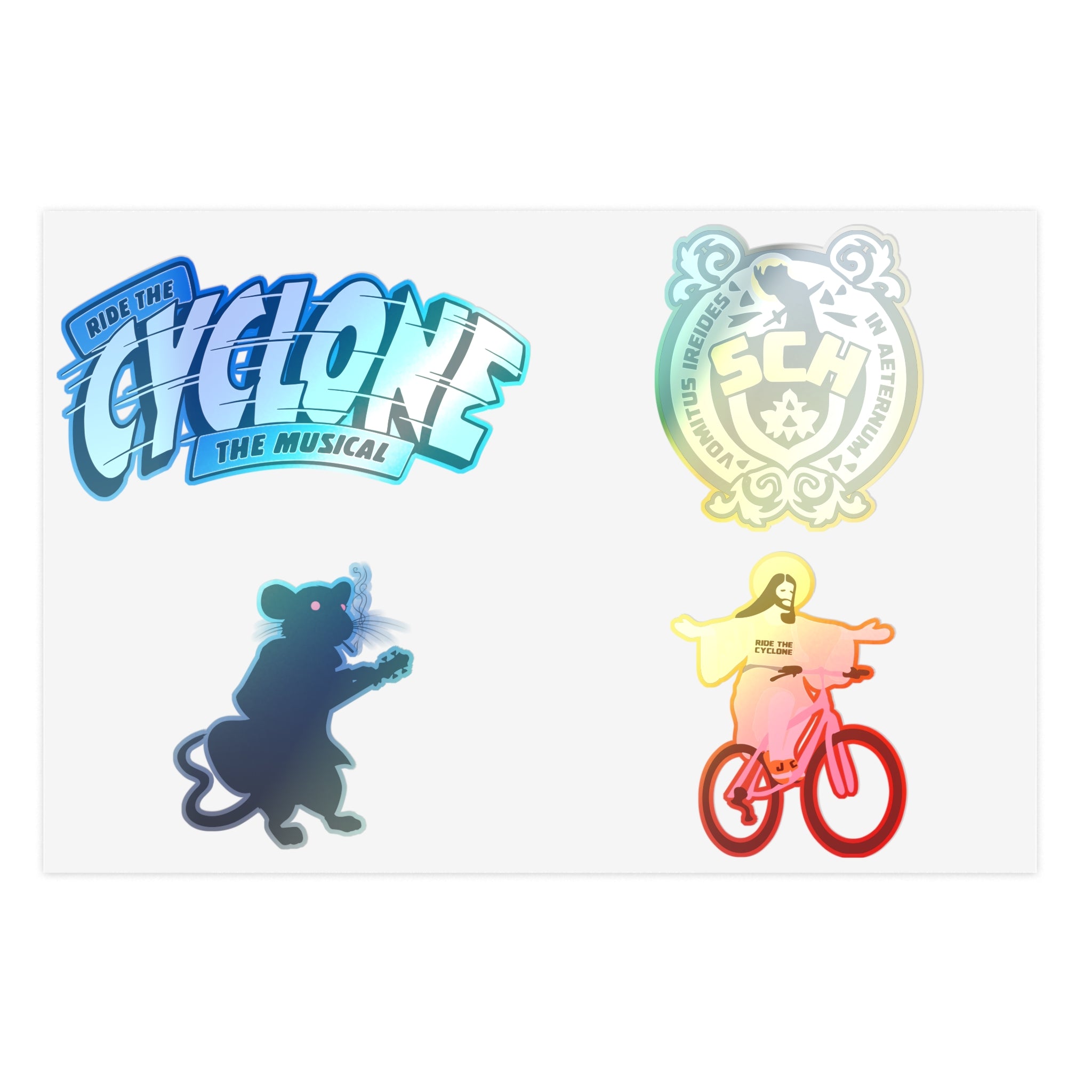 RIDE THE CYCLONE, Sticker Sheet Bundle, 10 pcs – Ride the Cyclone ...