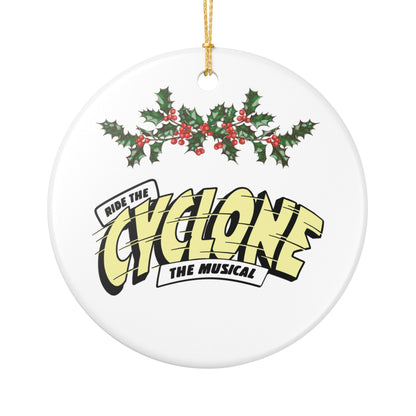 RIDE THE CYCLONE, Ceramic Decoration Ornament, (1pc)