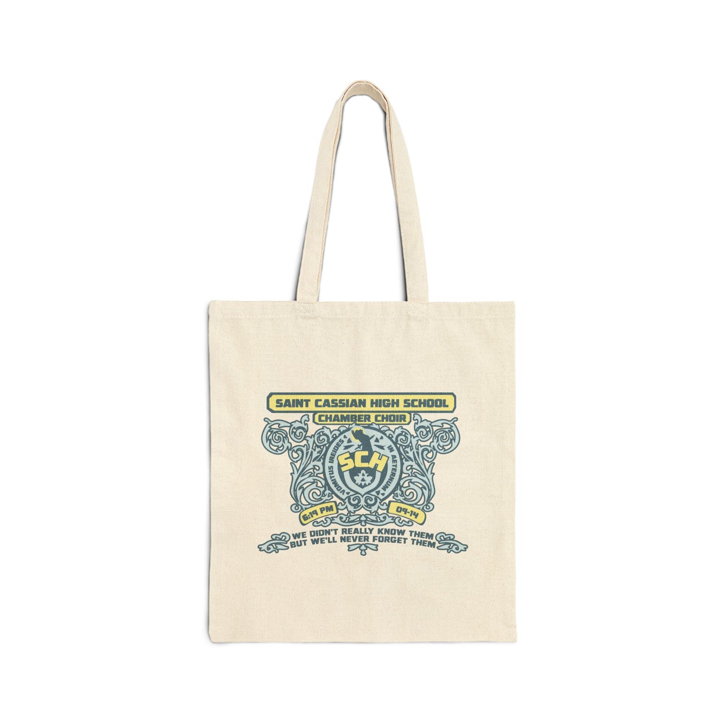 RIDE THE CYCLONE, SAINT CASSIAN, Cotton Canvas Tote Bag