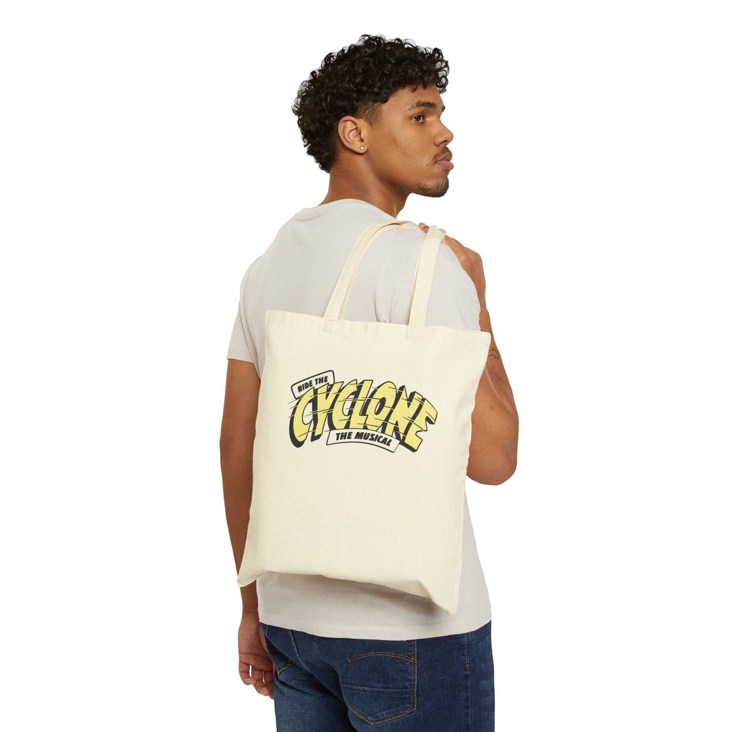 RIDE THE CYCLONE, LOGO, Cotton Canvas Tote Bag