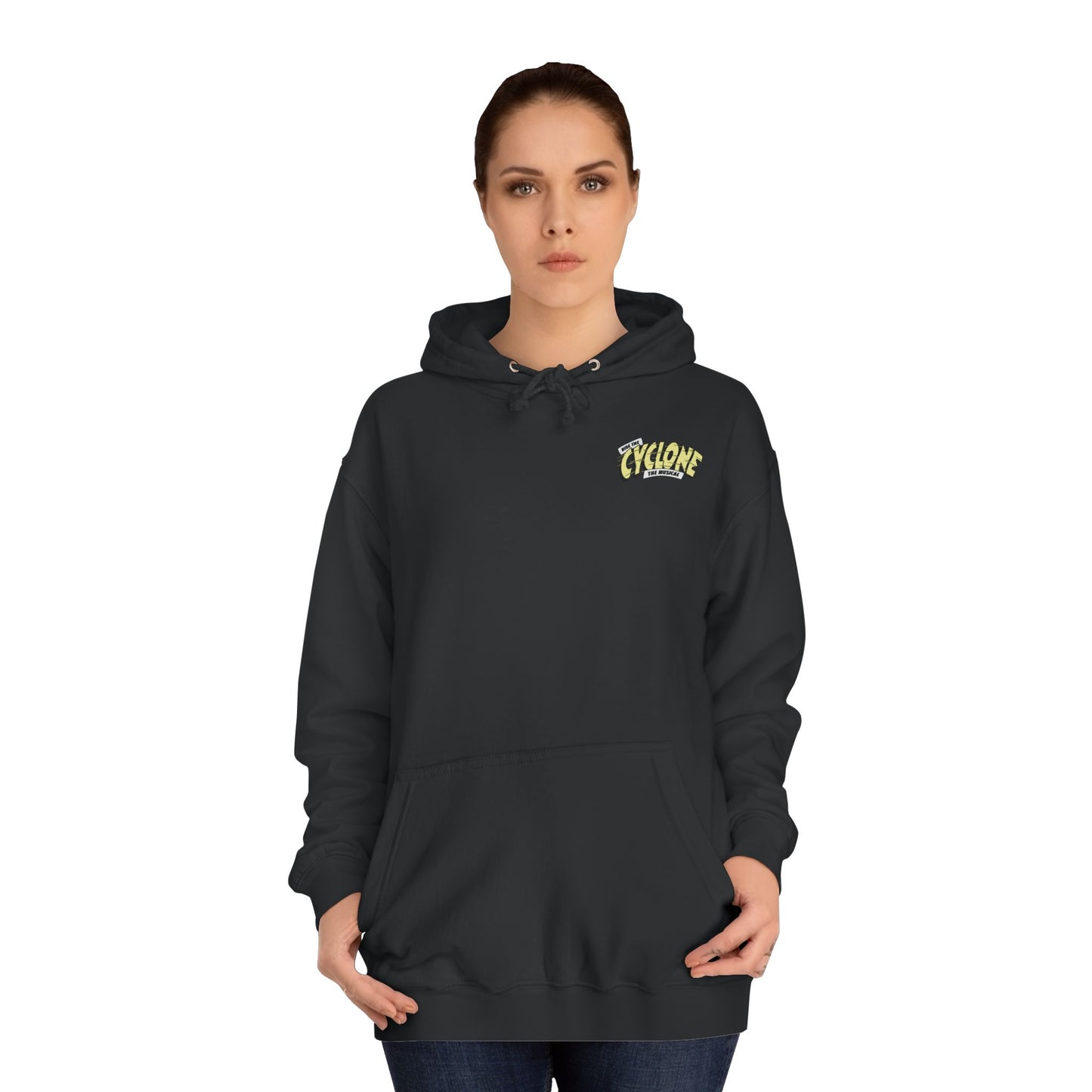 RIDE THE CYCLONE, ST CASSIAN, Unisex College Hoodie