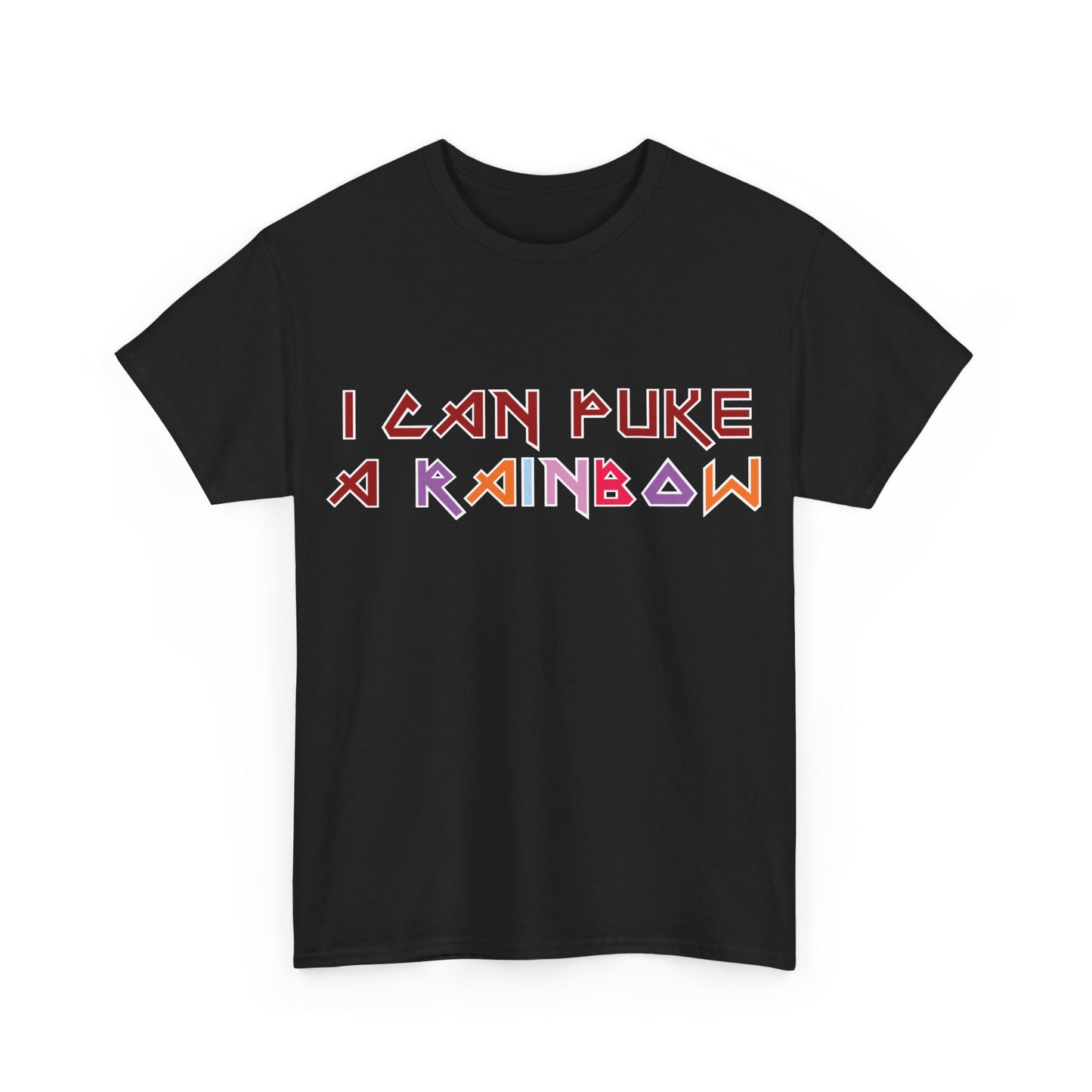 RIDE THE CYCLONE, I CAN PUKE A RAINBOW, Unisex Heavy Cotton Tee